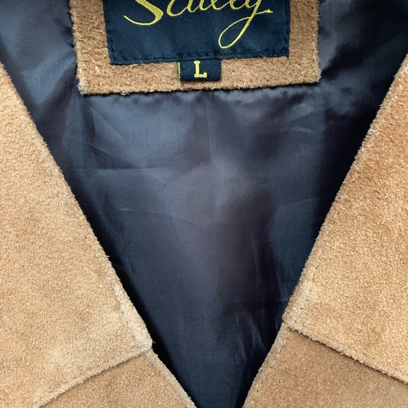 Scully Mens Brown Leather Sleeveless Pockets Button Front Vest Size Large - Picture 2 of 6